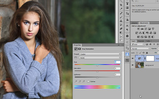 Как создать сюрреалистическое изображение в Photoshop с помощью Цветового тона