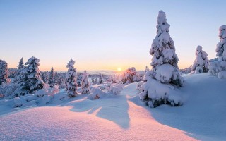 Обработка фотографии зимнего пейзажа